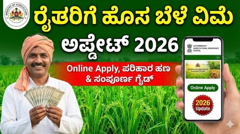 crop insurance scheme farmers Karnataka 2026