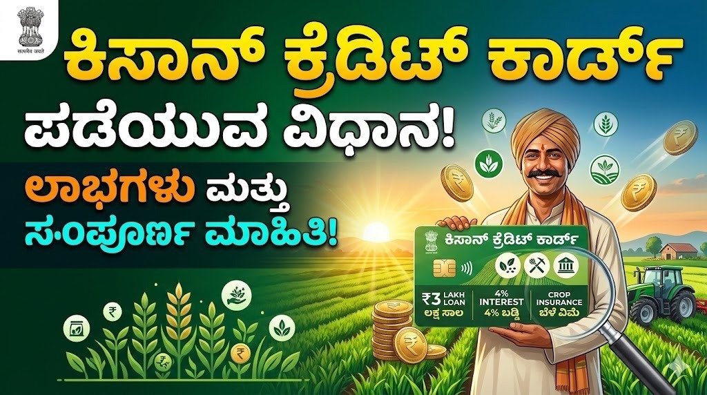 ಕಿಸಾನ್ ಕ್ರೆಡಿಟ್ ಕಾರ್ಡ್ ಹೇಗೆ ಪಡೆಯುವುದು – ರೈತರಿಗೆ KCC ಸಾಲ ಯೋಜನೆ ಸಂಪೂರ್ಣ ಮಾಹಿತಿ